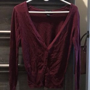 Maroon Cardigan